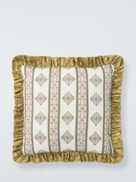 John Lewis x Sanderson Pinjara Stripe Cushion, Multi - thumbnail 1