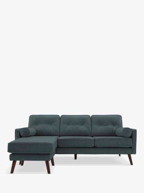 G Plan Vintage The Sixty Five LHF Large 3 Seater Leather Chaise End Sofa - image 1