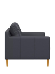 John Lewis Draper II Medium 2 Seater Leather Sofa, Light Leg - thumbnail 3