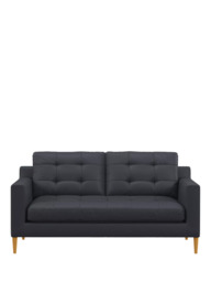 John Lewis Draper II Medium 2 Seater Leather Sofa, Light Leg - thumbnail 5