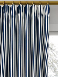 Clarke & Clarke Portland Made to Measure Curtains or Roman Blind, Navy - thumbnail 2