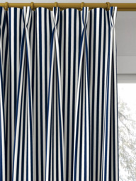Clarke & Clarke Portland Made to Measure Curtains or Roman Blind, Navy - thumbnail 4