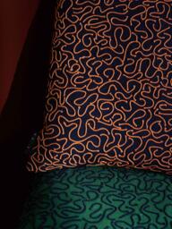 The Conran Shop Ripple Cotton Cushion Cover, Blue - thumbnail 3