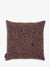 The Conran Shop Ripple Cotton Cushion Cover, Blue - thumbnail 1