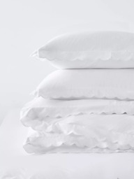 John Lewis Scallop Pure Cotton Sateen Duvet Cover Set - thumbnail 6