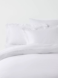 John Lewis Scallop Pure Cotton Sateen Duvet Cover Set
