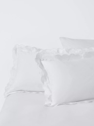 John Lewis Scallop Pure Cotton Sateen Duvet Cover Set - thumbnail 3