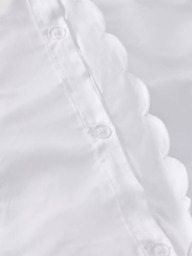 John Lewis Scallop Pure Cotton Sateen Duvet Cover Set - thumbnail 5