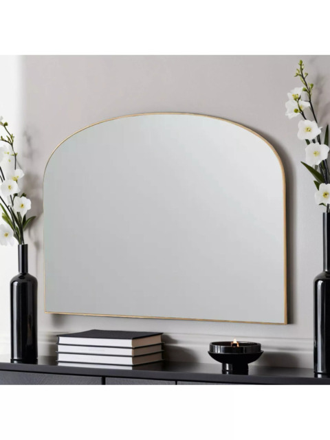 Yearn Wood Framed Overmantel Wall Mirror, 70 x 92cm - image 1