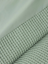 John Lewis Aurelia Pure Cotton Waffle Duvet Cover Set - thumbnail 2