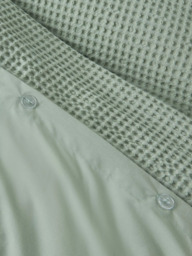 John Lewis Aurelia Pure Cotton Waffle Duvet Cover Set - thumbnail 4