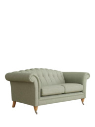 Laura Ashley Gloucester Medium 2 Seater Sofa, Oak Leg