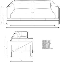 John Lewis Nest Grand 4 Seater Leather Sofa, Light Leg, Butterscotch Leather - thumbnail 3