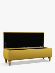 John Lewis Rouen Upholstered Ottoman Storage Box - thumbnail 4