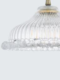 John Lewis Amelie Ribbed Glass Ceiling Light Shade - thumbnail 3