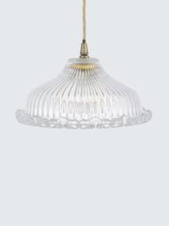 John Lewis Amelie Ribbed Glass Ceiling Light Shade - thumbnail 2