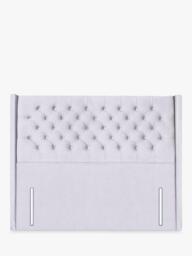 John Lewis Margot Winged Full Depth Upholstered Headboard, Double