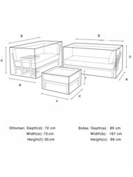 John Lewis Platform Modular Garden Furniture Cover Set, 3 Piece - thumbnail 6