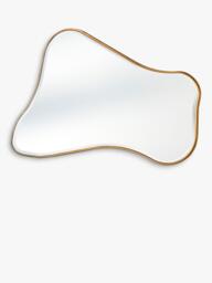 Yearn Juliet Wood Frame Wall Mirror, 120 x 80cm, Gold