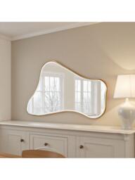 Yearn Juliet Wood Frame Wall Mirror, 120 x 80cm, Gold - thumbnail 3