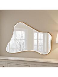 Yearn Juliet Wood Frame Wall Mirror, 120 x 80cm, Gold - thumbnail 2