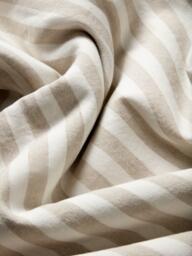 Piglet in Bed Pembroke Stripe Linen Blend Bedding, Oatmeal - thumbnail 3