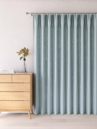 John Lewis Textured Weave Ultra Thermal Lined Pencil Pleat Door Curtain - thumbnail 4