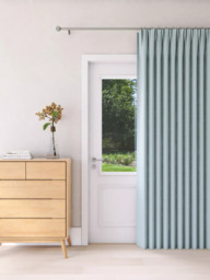 John Lewis Textured Weave Ultra Thermal Lined Pencil Pleat Door Curtain - thumbnail 1
