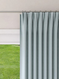 John Lewis Textured Weave Ultra Thermal Lined Pencil Pleat Door Curtain - thumbnail 3