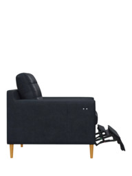 John Lewis Draper II Motion Leather Armchair, Light Leg - thumbnail 3