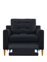 John Lewis Draper II Motion Leather Armchair, Light Leg - thumbnail 5