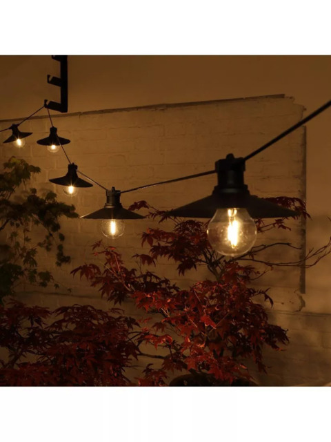 NOMA 6 LED Connecting Saucer Festoon Lights, Warm White - image 1