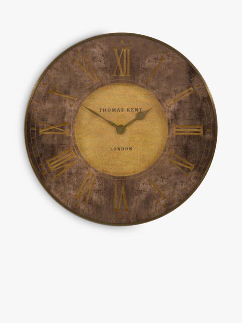 Thomas Kent Florentine Roman Numeral Wall Clock, 53cm, Bronze - image 1