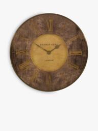 Thomas Kent Florentine Roman Numeral Wall Clock, 53cm, Bronze