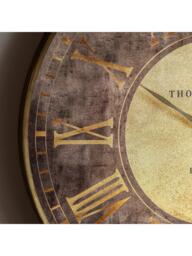 Thomas Kent Florentine Roman Numeral Wall Clock, 53cm, Bronze - thumbnail 3