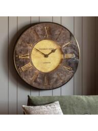 Thomas Kent Florentine Roman Numeral Wall Clock, 53cm, Bronze - thumbnail 2