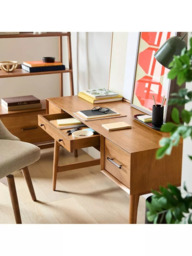 west elm Mid-Century Wood Desk, Acorn - thumbnail 3