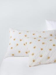 John Lewis Daisy Seersucker Cotton Blend Duvet Cover Set, Multi - thumbnail 2