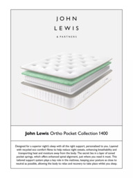 John Lewis Ortho Pocket Collection 1400 Pocket Spring Mattress, Extra Firm Tension, Double - thumbnail 4