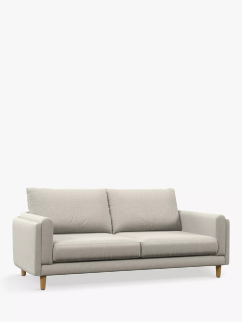 John Lewis Harbour Large 3 Seater Sofa, Light Leg, Aquaclean Matilda Natural - image 1