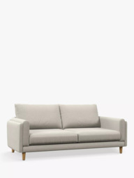 John Lewis Harbour Large 3 Seater Sofa, Light Leg, Aquaclean Matilda Natural - thumbnail 1