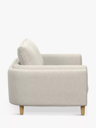 John Lewis Harbour Large 3 Seater Sofa, Light Leg, Aquaclean Matilda Natural - thumbnail 3