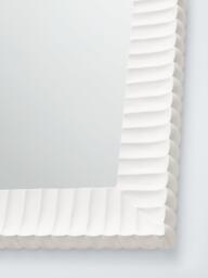 John Lewis Coastal Carved Frame Overmantel Wall Mirror, 95 x 105cm, White - thumbnail 3