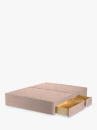 John Lewis Pocket Sprung Upholstered Continental 2+2 Drawer Divan Base, King Size