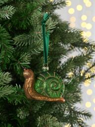 John Lewis The Curator Snail Bauble, Green - thumbnail 2