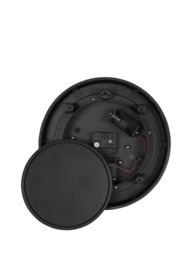 Libra Interiors Palladium Wood Dials Wall Clock, 32.8cm, Black - thumbnail 3