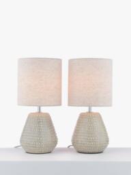 John Lewis Elwood Table Lamp, Set of 2