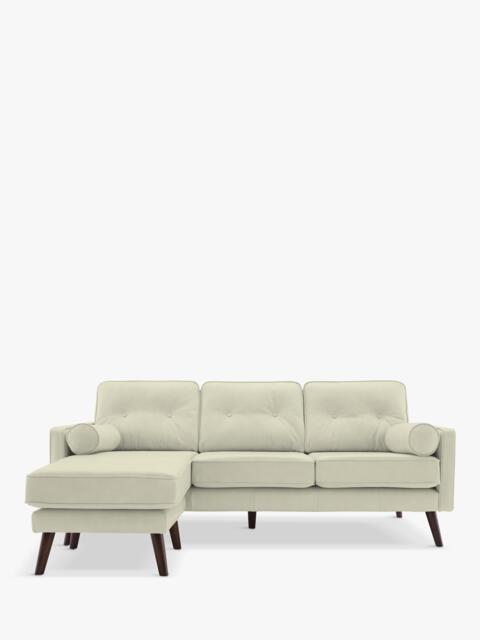 G Plan Vintage The Sixty Five LHF Large 3 Seater Leather Chaise End Sofa - image 1