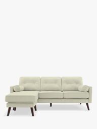 G Plan Vintage The Sixty Five LHF Large 3 Seater Leather Chaise End Sofa - thumbnail 1