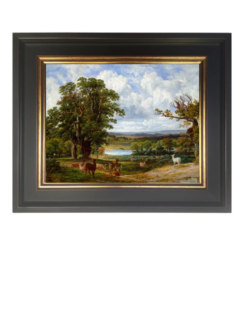 Brookpace Lascelles 'Scottish Landscape' Framed Canvas Print, 55 x 65cm, Green/Black - image 1